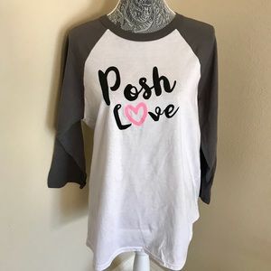 Posh Love ¾ Sleeve Raglan T-Shirt
